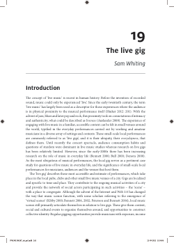 The live gig