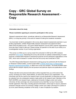 The 2025 Global Research Council survey of funder approaches to responsible research assessment: Anonymised Dataset and Codebook