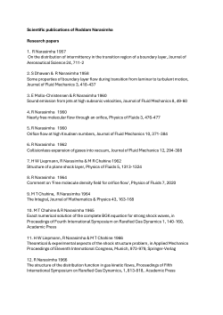 Supplementary Material from Roddam Narasimha. 20 July 1933 - 14 December 2020