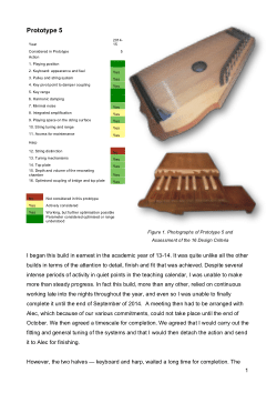 Prototype 5 - Critical Commentary