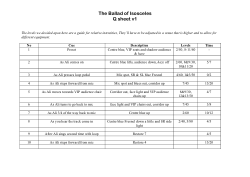 Item 6: Phase Two Output (New Lighting/Scenographic Design)