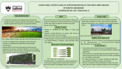 'Living Walls and its Implementation in the Semi-Arid Region' by Rakiya Abubakar