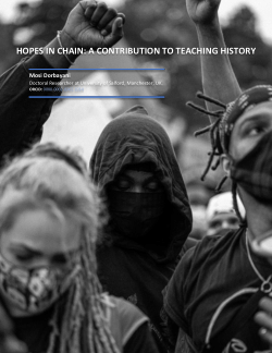 File 8: Hopes In Chain: a contribution to teaching history (An Extension Document to Project 4)