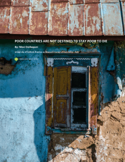 Poor Countries Are Not Destined To Stay Poor To Die
