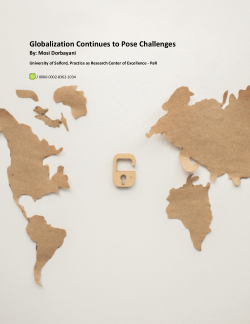 Globalization Continues to Pose Challenges