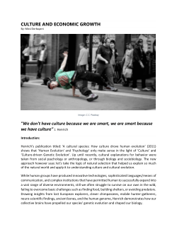 Culture and Economic Growth