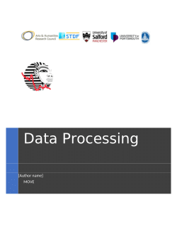 SMAG Data Processing