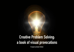 Creative Problem Solving: A visual provocations book