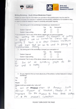 15/06/2023-18/06/2023 - Schreiner Karoo Writers Festival (Creative Writing Workshop)