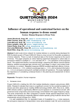 Influence of operational and contextual factors on the human response to drone sound