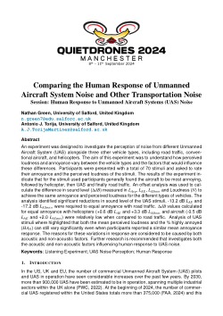 Comparing the Human Response of Unmanned Aircraft System Noise and Other Transportation Noise