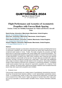 Flight Performance and Acoustics of Asymmetric Propellers with Uneven Blade Spacing