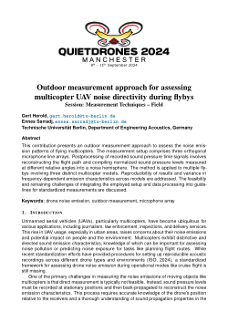 Outdoor measurement approach for assessing multicopter UAV noise directivity during flybys