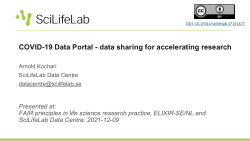 COVID-19 Data Portal - data sharing for accelerating research