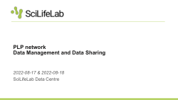 Pandemic Laboratory Preparedness SciLifeLab Data Centre August 2022 launch event Presentation