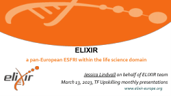 ELIXIR-EOSC Strategy work presentation to the EOSC Task Force Community via the Task Force "Upskilling countries to engage in EOSC" March 13th 2023 meeting.