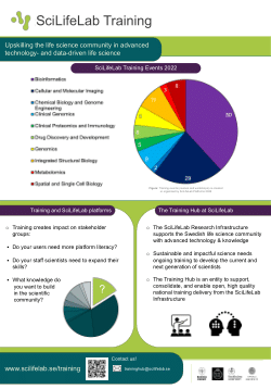 SciLifeLab Training Poster 2022 - Fall 2023