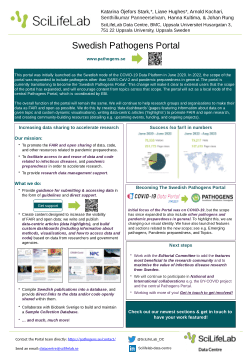 Swedish Pathogens Portal Poster (PLP retreat Sept 2023)