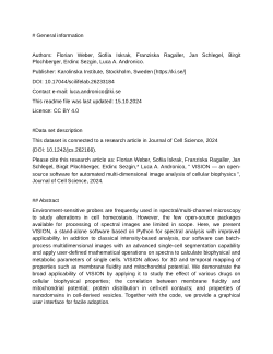 <b>VISION — an open-source software for automated multi-dimensional image analysis of cellular biophysics</b>