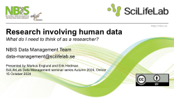 Research involving human data - What do I need to think of as a researcher?