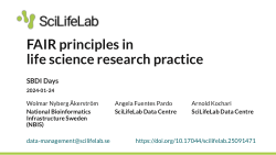 FAIR principles in life science research practice