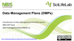 Materials from SciLifeLab Research Data Management Roadshow in Umeå 2024