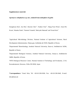 <i>Agromyces endophyticus</i> sp. nov., isolated from endosphere of garlic