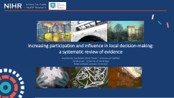 Increasing participation and influence in local decision-making