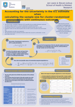 Accounting for the uncertainty in the ICC estimate when  calculating the sample size for cluster-randomised trials with continuous outcomes