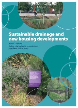 Sustainable drainage and new housing developments