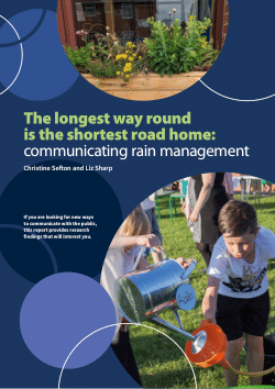 The longest way round is the shortest road home: communicating rain management