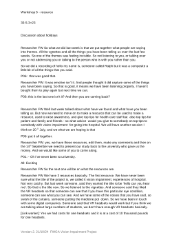 Project report. “Hello… I’m Here!” A co-productive qualitative study involving older people with vision impairment and their experiences of acute hospital care.