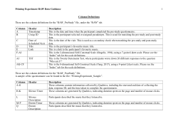 An Arts-Based Inquiry into Affective Experiences with Music: Priming Experiment Data