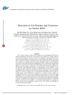 Detection of Cut Notches and Corrosion on Anchor Bolts
