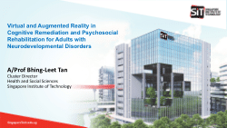 Virtual and Augmented Reality in Cognitive Remediation and Psychosocial Rehabilitation for Adults with Neurodevelopmental Disorders