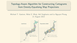 Topology-Aware Algorithm for Constructing Cartograms from Density-Equalising Map Projections