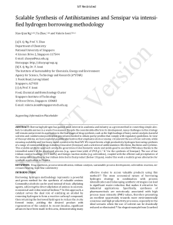 Scalable Synthesis of Antihistamines and Sensipar via Intensified Hydrogen Borrowing Methodology