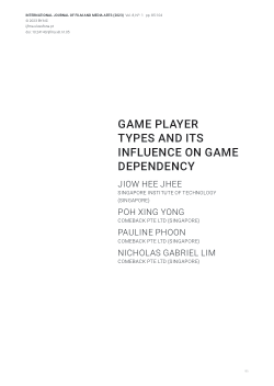 Game Player Types and its Influence on Game Dependency