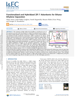 Functionalized and Hybridized ZIF-7 Adsorbents for Ethane-Ethylene Separation