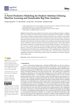 A Novel Predictive Modeling for Student Attrition Utilizing Machine Learning and Sustainable Big Data Analytics