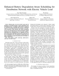 Enhanced Battery Degradation-Aware Scheduling for Distribution Network with Electric Vehicle Load