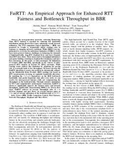 FaiRTT: An Empirical Approach for Enhanced RTT Fairness and Bottleneck Throughput in BBR