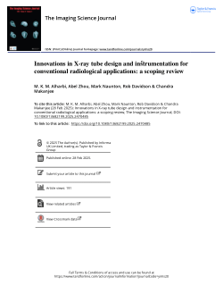 Innovations in X-ray tube design and instrumentation for conventional radiological applications: a scoping review