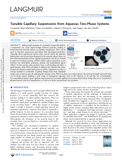 Tunable Capillary Suspensions from Aqueous Two-Phase Systems