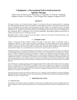 Chatphasia: A Personalized End-to-End System for Aphasia Therapy