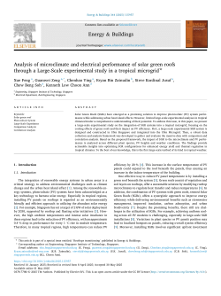 Analysis of microclimate and electrical performance of solar green roofs through a Large-Scale experimental study in a tropical microgrid
