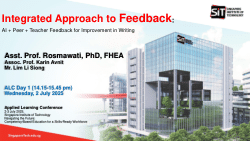 Integrated approach to feedback: AI + peer + teacher feedback for improvement in writing