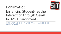 ForumAId: Enhancing Student-Teacher Interaction through GenAI in LMS Environments
