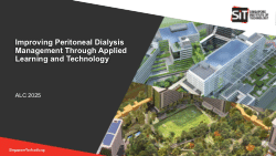 Improving Peritoneal Dialysis Management Through Applied Learning and Technology