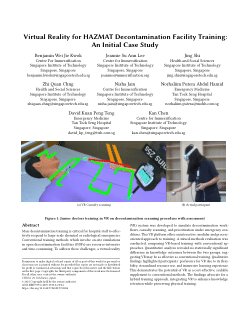 Virtual Reality for HAZMAT Decontamination Facility Training: An Initial Case Study